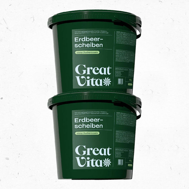 Great Vita™ - Tranches de fraises lyophilisées