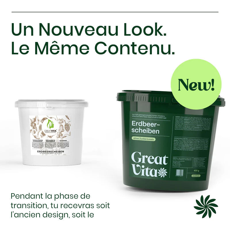 Great Vita™ - Tranches de fraises lyophilisées