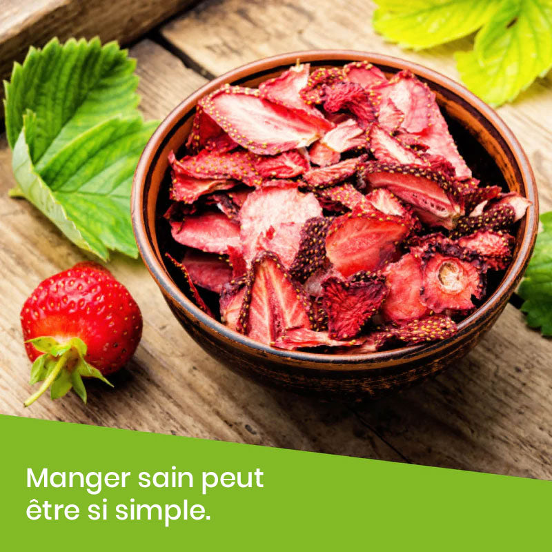 Great Vita™ - Tranches de fraises lyophilisées
